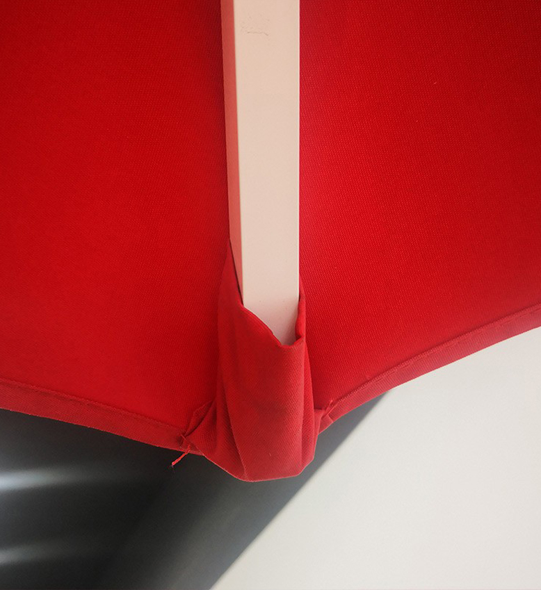 10ft Square Market Umbrella - Aluminum Frame