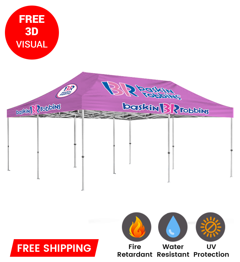 20x20 Canopy – Roof & Frame, No Walls
