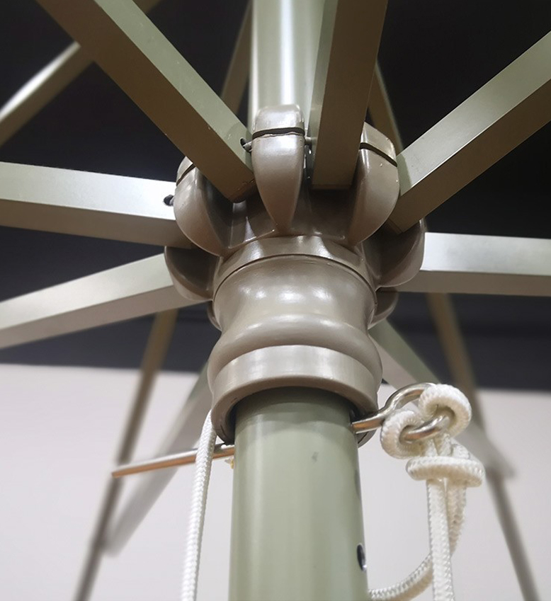 6.5ft Square Patio Umbrella - Aluminum Frame