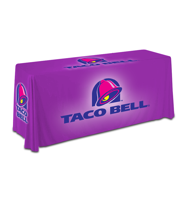8ft Purple Standard Bar Height TableCover