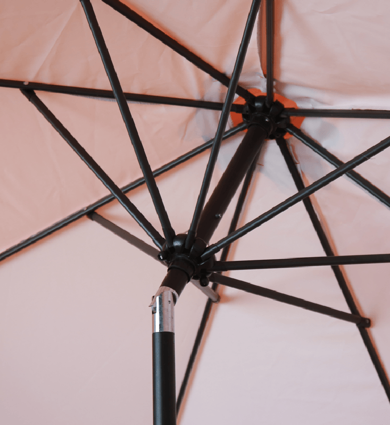 9ft Tilting Patio Umbrella - Steel, With Valances