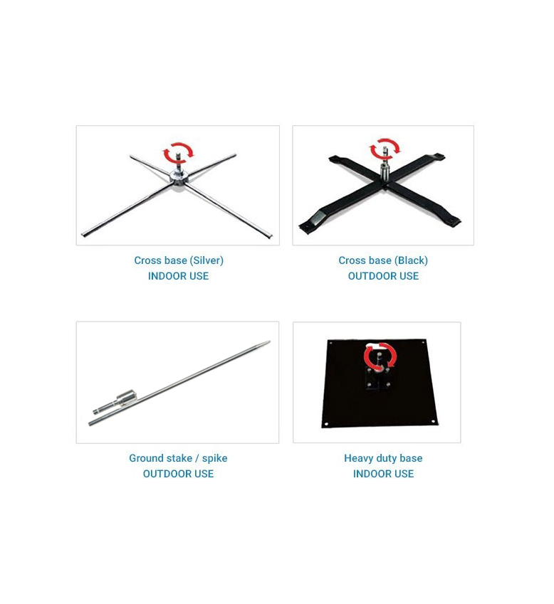 13ft Angled Flag – Large, Ground Spike