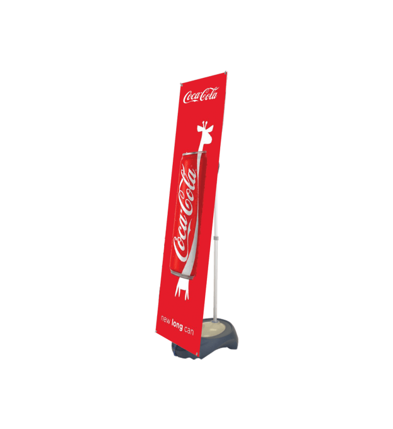 Outdoor Banner Stand - Adjustable Width & Height