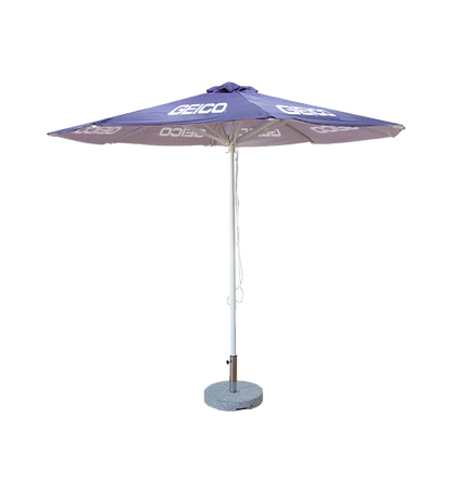10ft Round Market Umbrella - Aluminum Frame