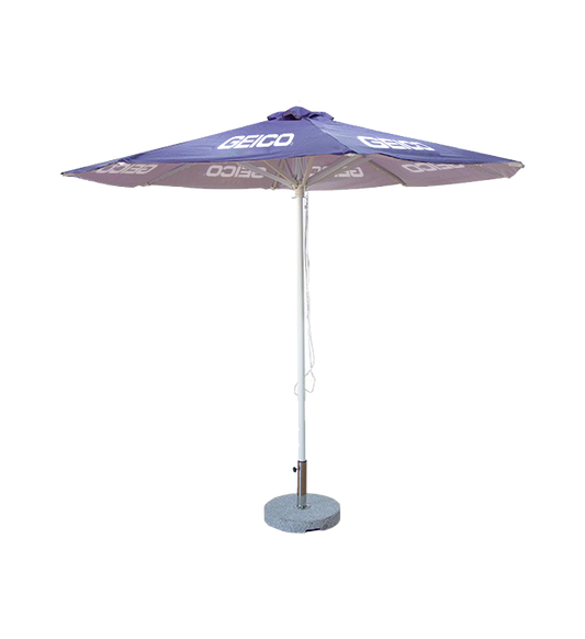 10ft Round Market Umbrella - Aluminum Frame