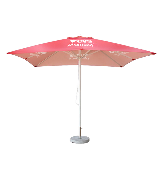 10ft Square Market Umbrella - Aluminum Frame