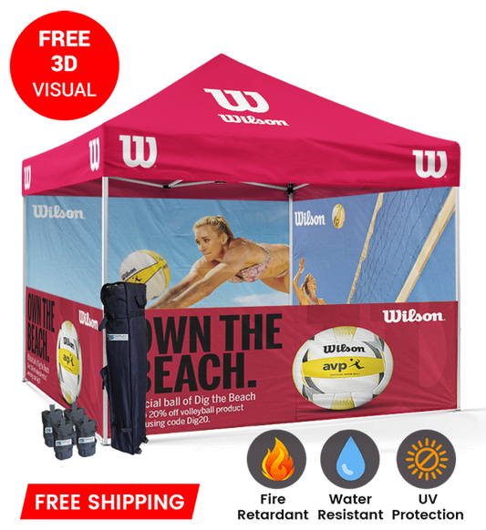 10x10 Canopy – 2 Full & 2 Half Walls