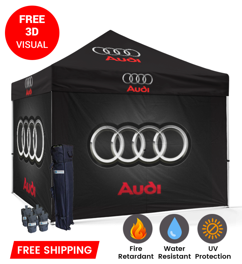 10x10 Canopy – 4 Full Walls (Enclosed)