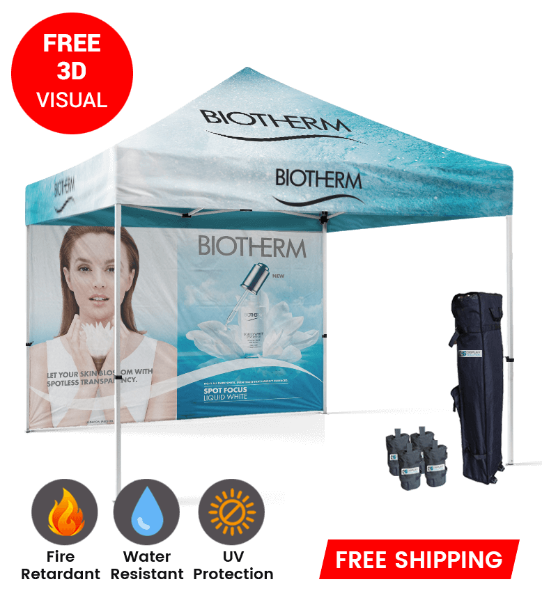 10x10 Canopy – Frame & Back Wall