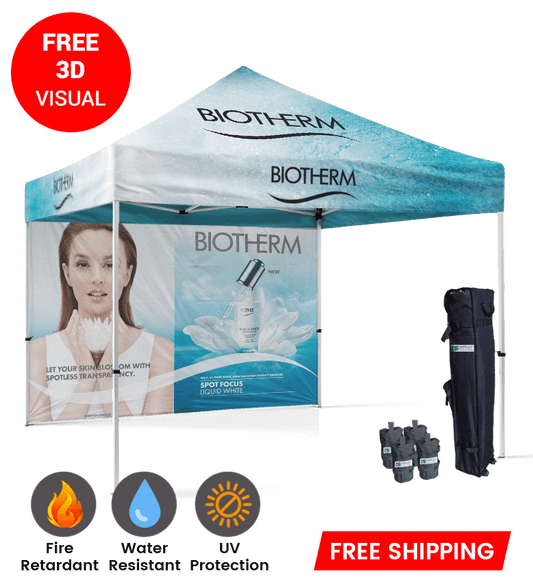 10x10 Canopy – Frame & Back Wall