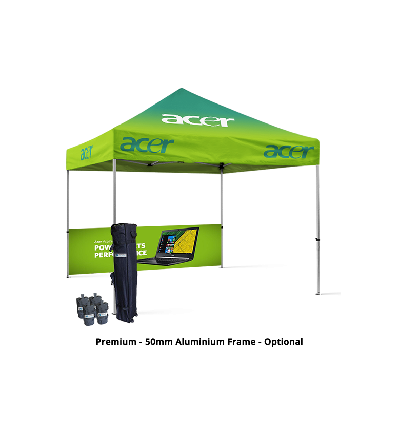 10x10 Canopy – 1 Half Wall