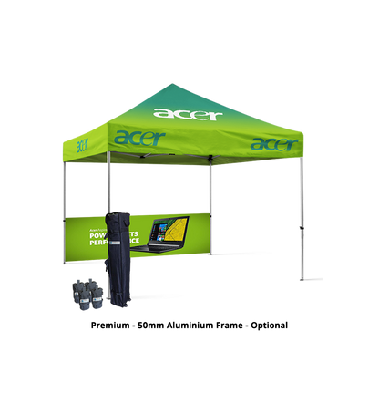 10x10 Canopy – 1 Half Wall
