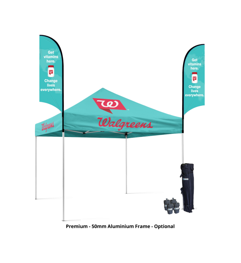 10x10 Canopy – 2 Piece 9ft Feather Flags