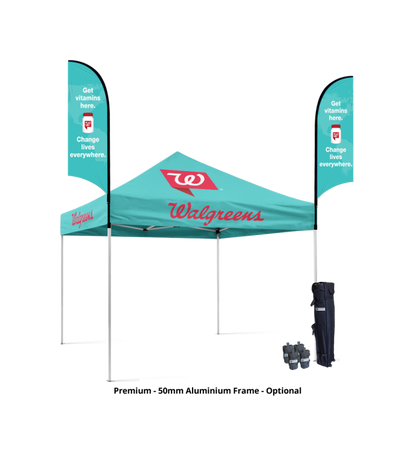 10x10 Canopy – 2 Piece 9ft Feather Flags