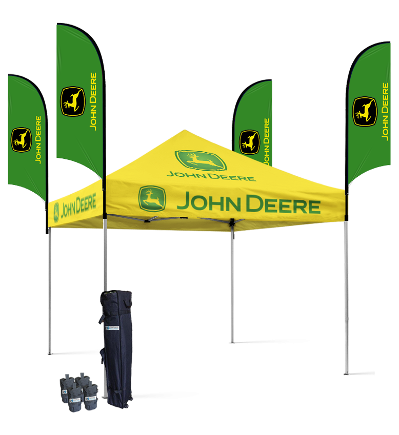 10x10 Canopy – 4 Piece 9ft Feather Flags