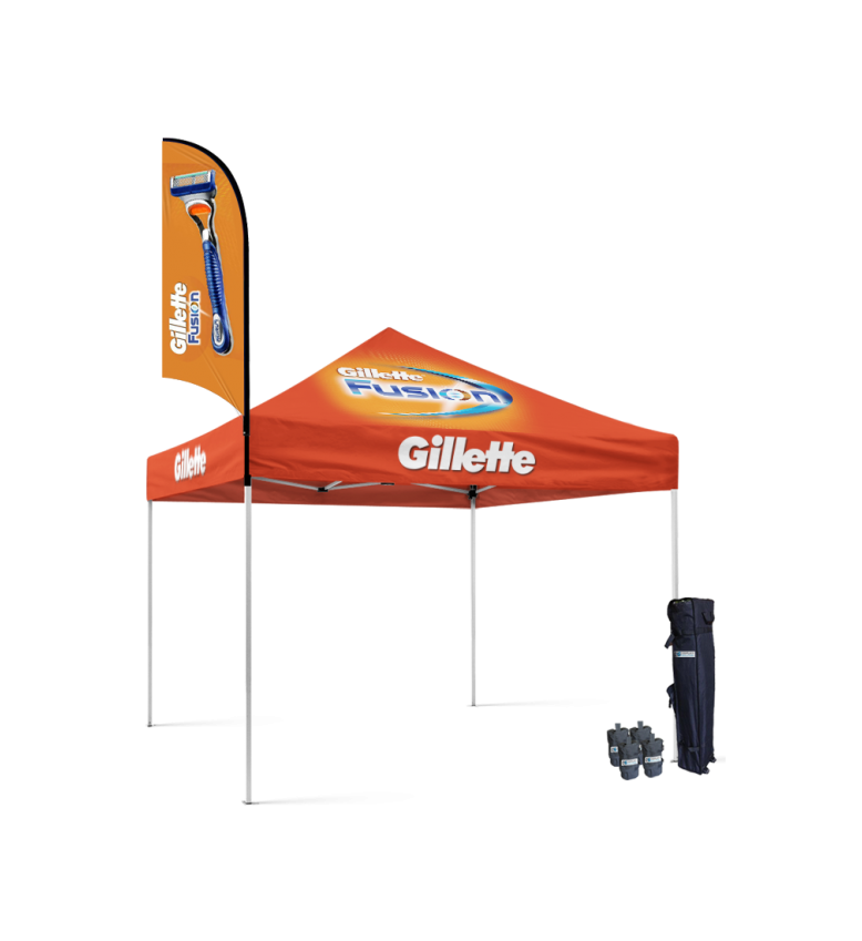 10x10 Canopy – 9ft Feather Flag