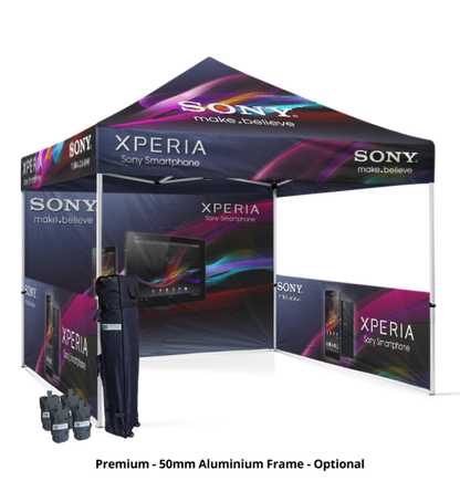 10x10 Canopy – Back Wall & 2 Half Walls