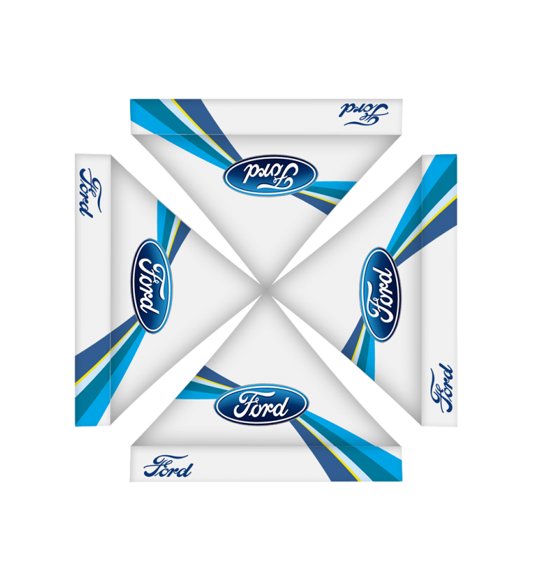 10x10 Canopy – Table Throw & 2 Feather Flags