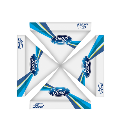 10x10 Canopy – Table Throw & 2 Feather Flags