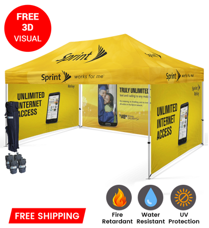 10x15 Canopy – 3 Full Walls