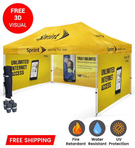 10x15 Canopy – 3 Full Walls