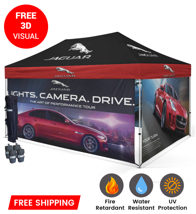 10x15 Canopy – 4 Full Walls (Enclosed)