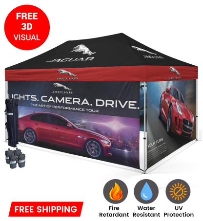 10x15 Canopy – 4 Full Walls (Enclosed)