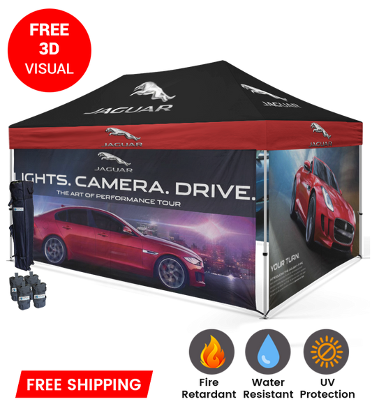 10x15 Canopy – 4 Full Walls (Enclosed)