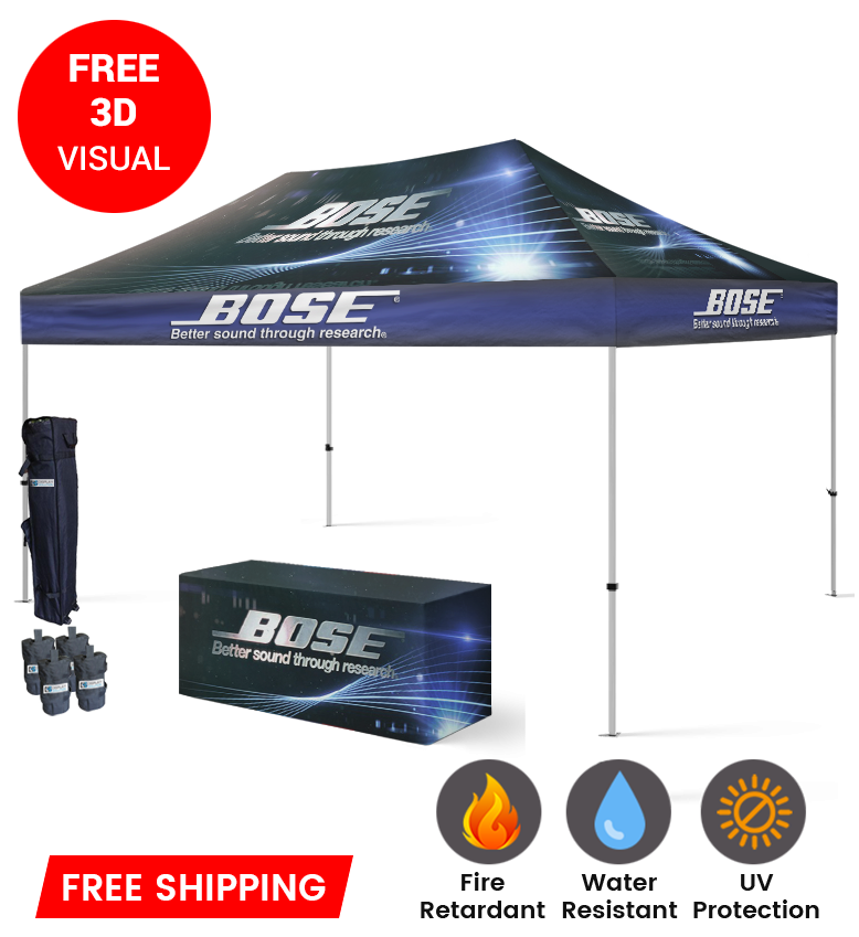 10x15 Canopy – Frame & Table Throw