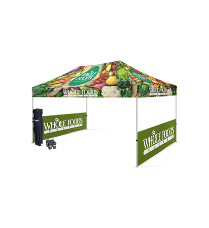 10x15 Canopy – 2 Side Half Walls