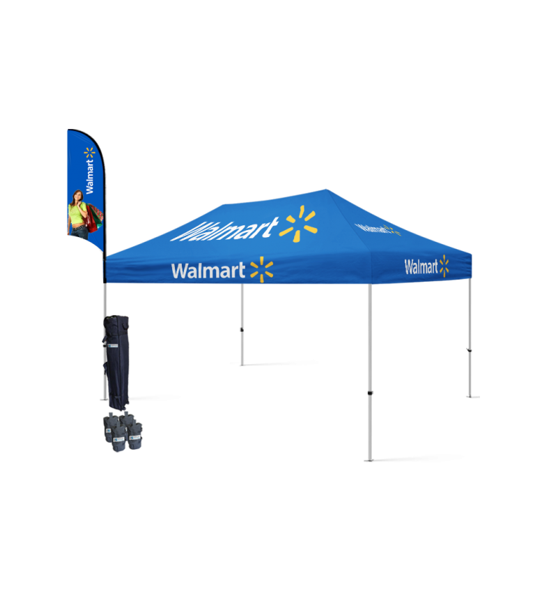 10x15 Canopy – 9ft Feather Flag