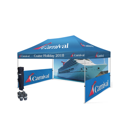 10x15 Canopy – Back Wall & 2 Half Walls