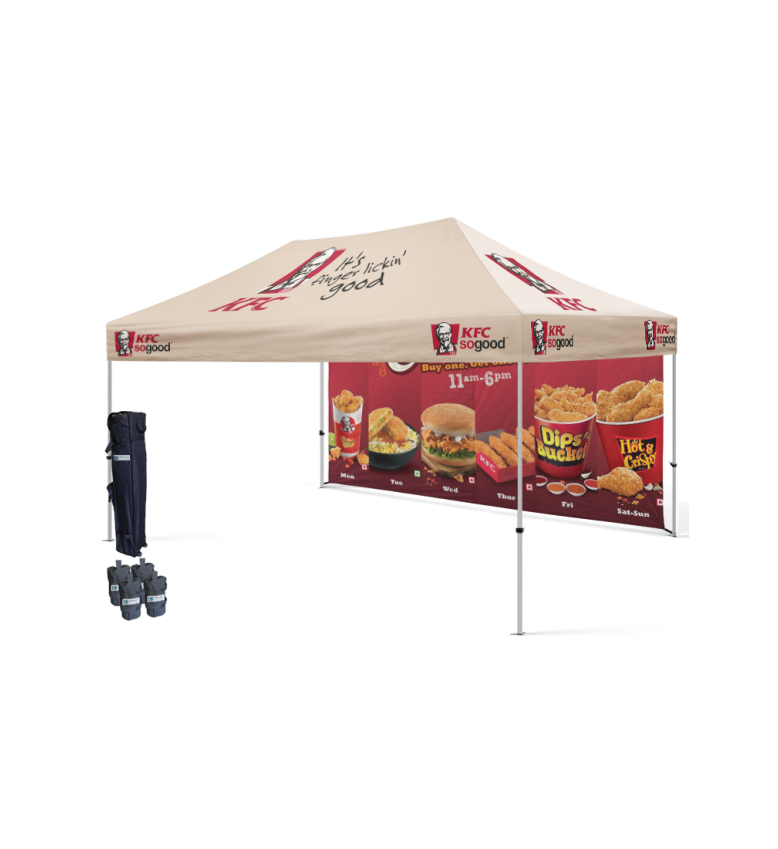 10x15 Canopy – Frame & Back Wall