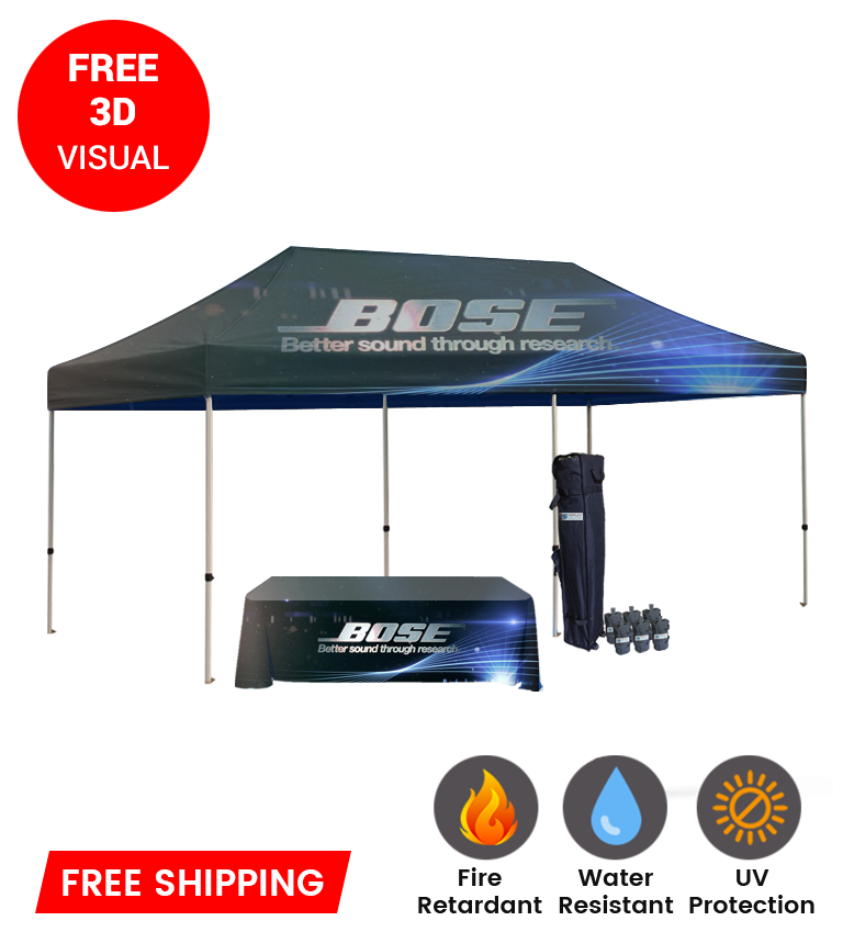 10x20 Canopy – Frame & Table Throw