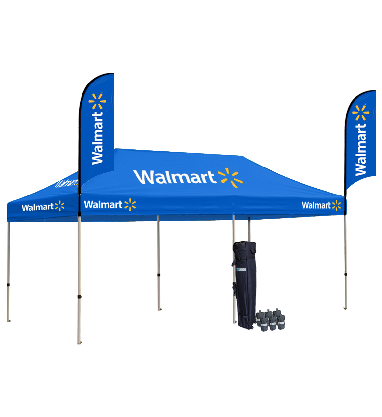 10x20 Canopy – 2 Piece 9ft Feather Flags