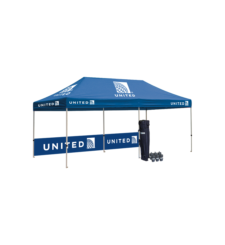 10x20 Canopy – 3 Full Walls & Half Wall