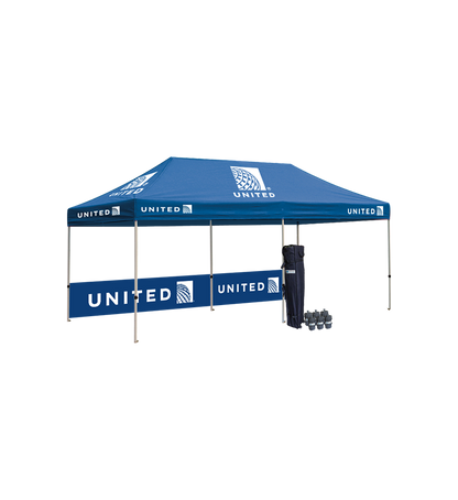 10x20 Canopy – 3 Full Walls & Half Wall