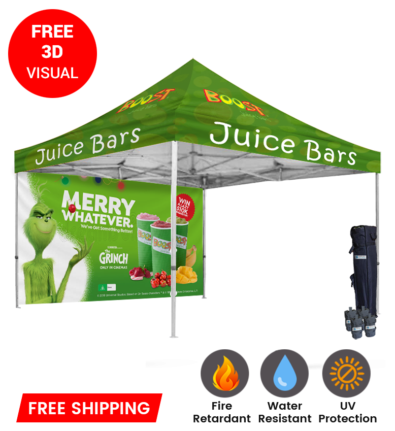 13x13 Canopy – Frame & Back Wall