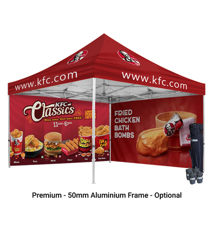 13x13 Canopy – 2 Full Walls