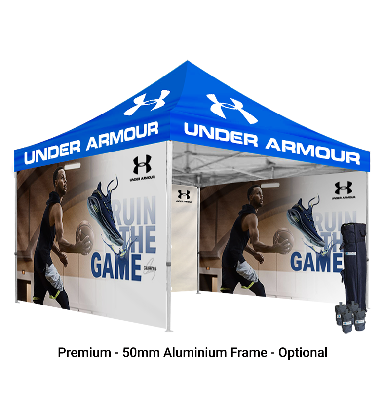 13x13 Canopy – 3 Walls, Single-Sided Print