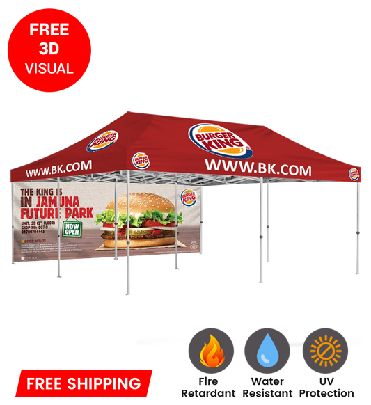 20x20 Canopy – Frame & Back Wall