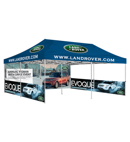 20x20 Canopy – Back Wall & 2 Half Walls