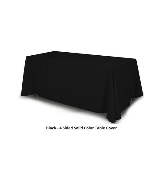 4ft Blank Table Cover, 2 Colors
