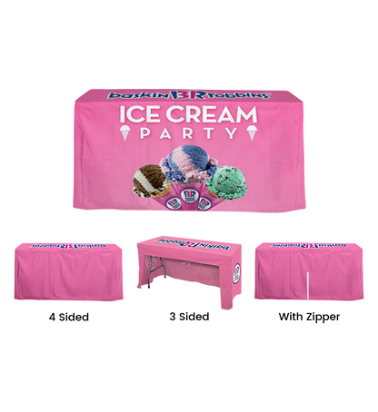 4ft Fitted Table Cover, 3 Styles