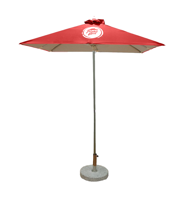 6.5ft Square Patio Umbrella - Aluminum Frame