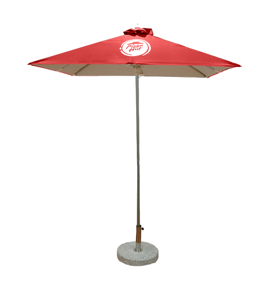 6.5ft Square Patio Umbrella - Aluminum Frame