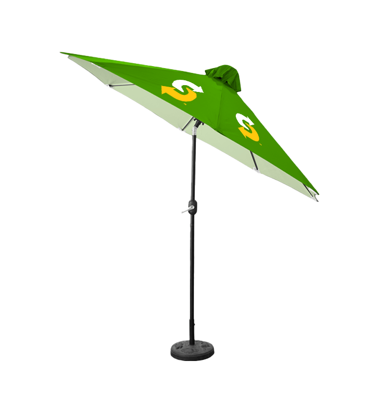 9ft Tilting Patio Umbrella - Steel Frame