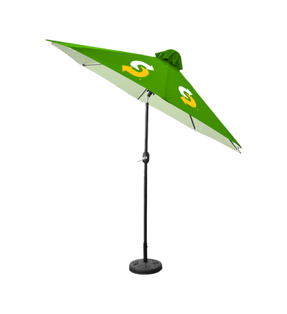 9ft Tilting Patio Umbrella - Steel Frame