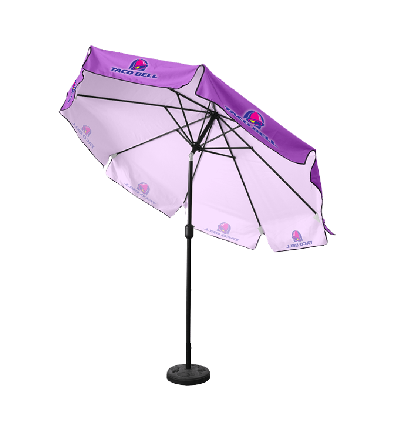 9ft Tilting Patio Umbrella - Steel, With Valances