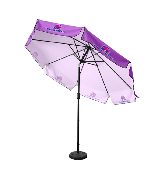 9ft Tilting Patio Umbrella - Steel, With Valances